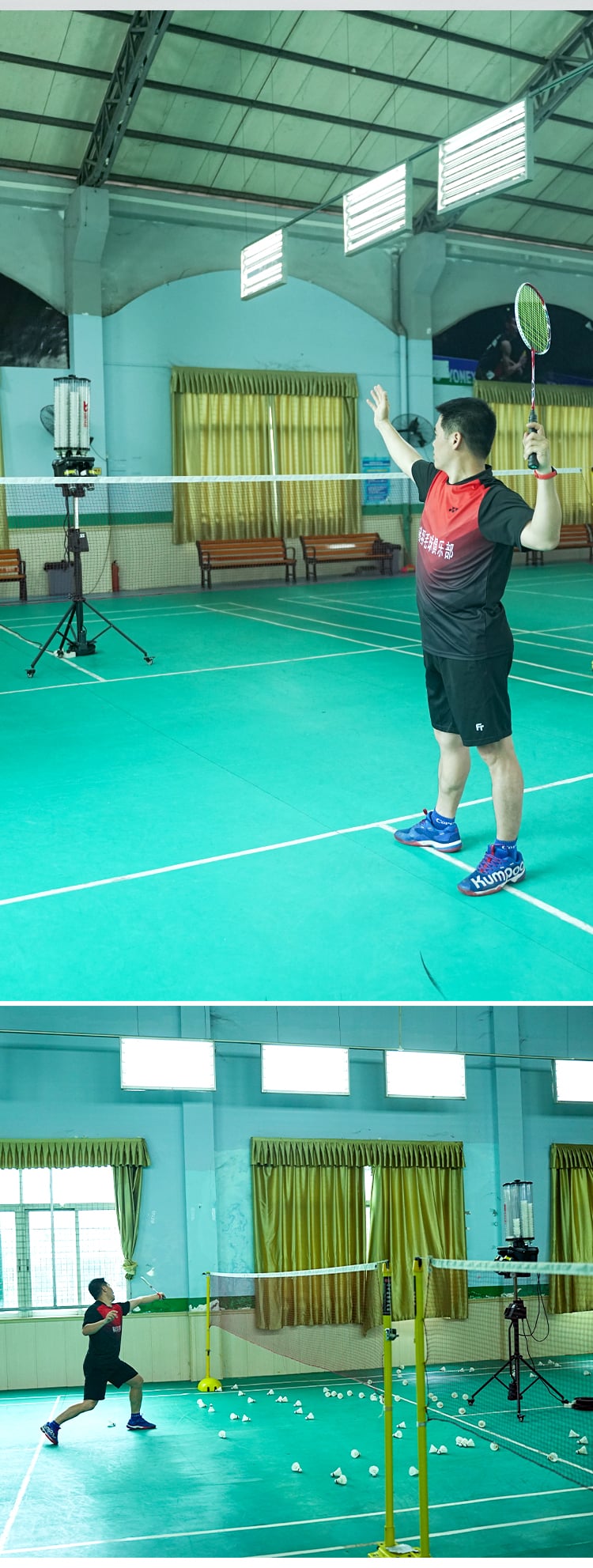 Badminton Machine Real Use