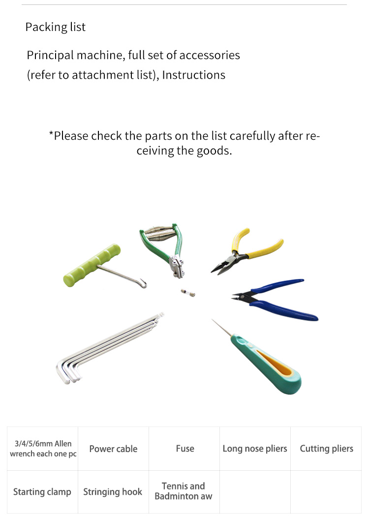 Full set of professional stringing tools